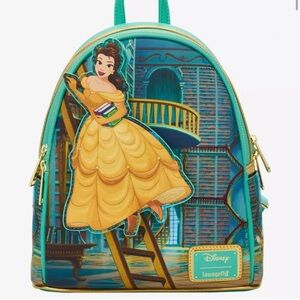 Loungefly Disney Belle Blue and Yellow Backpack